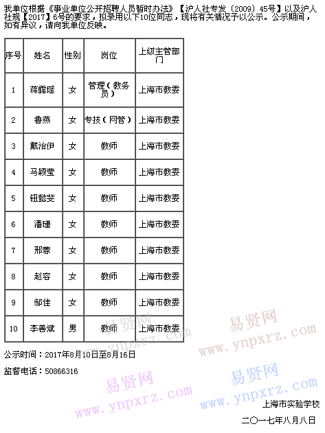 名单