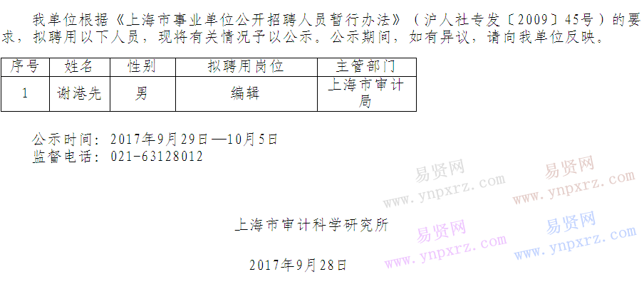 名单